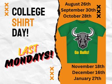  green tshirt with a bull on it